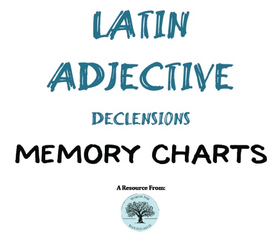 Latin Adjective Declension Charts Wisdom And Righteousness